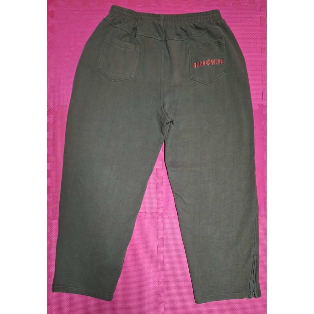 Roca Wear Green Sweatpants Cargo Joggers Pockets Baggy Size XXXL Men's Y2K